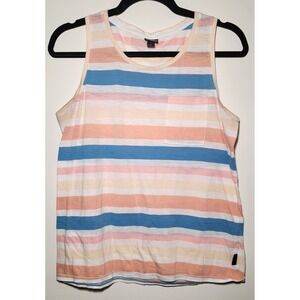 Patagonia Striped Tank Top Women's Size Medium Multicolor Pocket Casual Beach